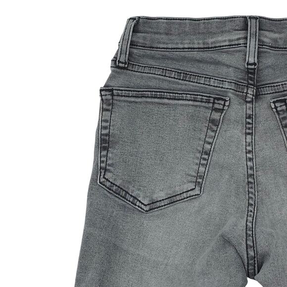 Topshop Jeans Womens 2 Gray Ankle Skinny Distressed Jamie - Picture 11 of 14